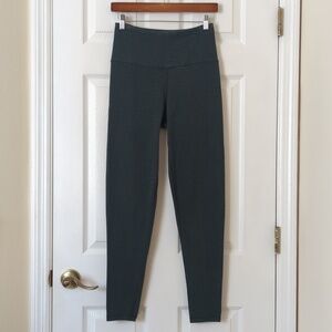 Lululemon Super High Times Luon Ankle Length Leggings Heathered Deep Forest 4